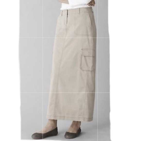 maxi skirt khaki